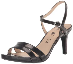 LifeStride Womens Miracle Strappy Heeled Sandal Black 6 W