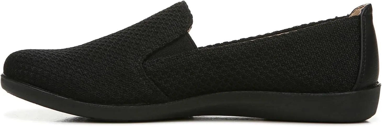 LifeStride Womens Next Level Sneaker, True Black, 10 US