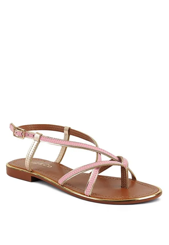 Loop Strappy Flat Sandals