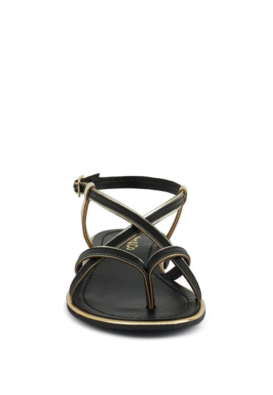 Loop Strappy Flat Sandals