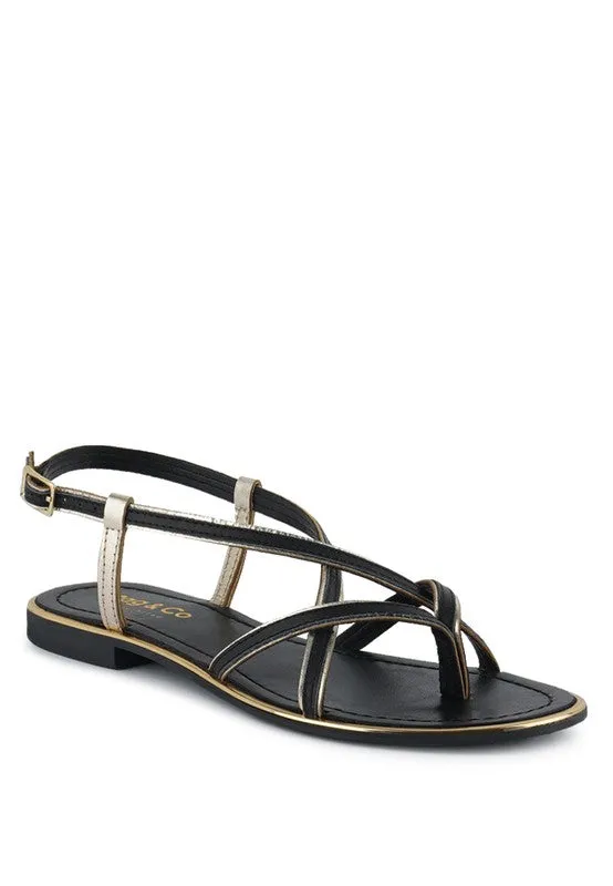 Loop Strappy Flat Sandals