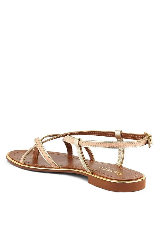 Loop Strappy Flat Sandals