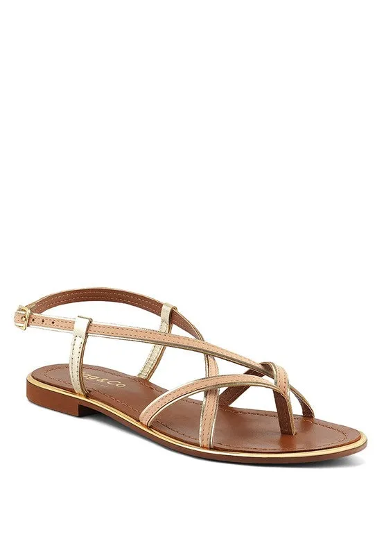 Loop Strappy Flat Sandals