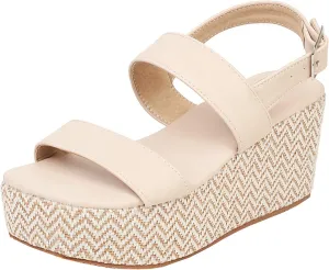 Meefit Women Platform Espadrille Wedges Sandals Open Toe Slingback Ankle Strap High Heels Sandals