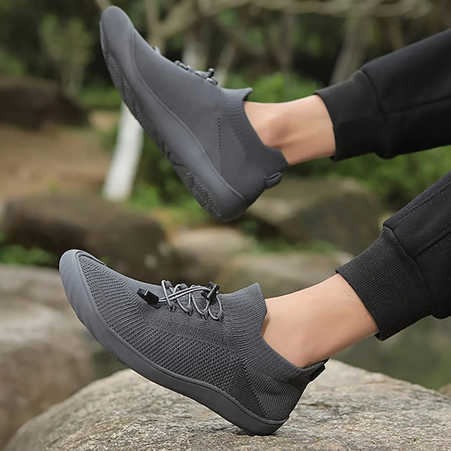 Men's Casual Dress Sneakers Oxfords Business Mesh Mens Dress Shoes Lightweight Casual Shoes Trendy Platform Sneakers Slip On Tennis Shoe Casual Loafers
