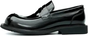 Men's Loafers Slip-Ons Shoes - Calf Upper Breathable Pigskin Lining and Soft Rubber Sole for All-Day Comfort Business Causal Wedding Party Men's Dress Shoes