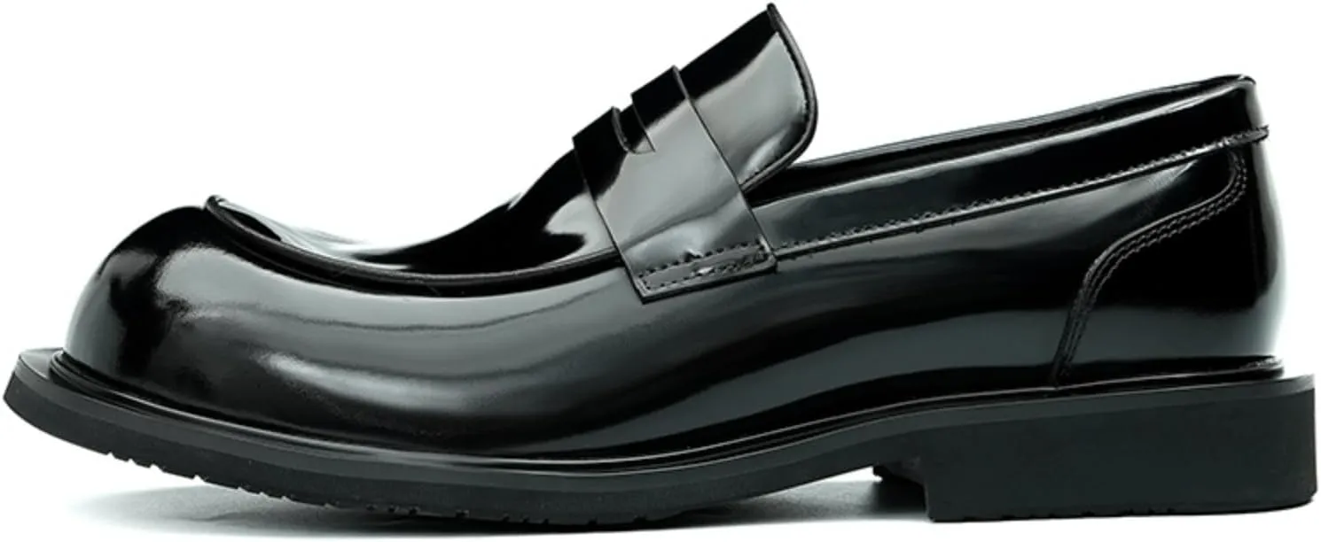 Men's Loafers Slip-Ons Shoes - Calf Upper Breathable Pigskin Lining and Soft Rubber Sole for All-Day Comfort Business Causal Wedding Party Men's Dress Shoes