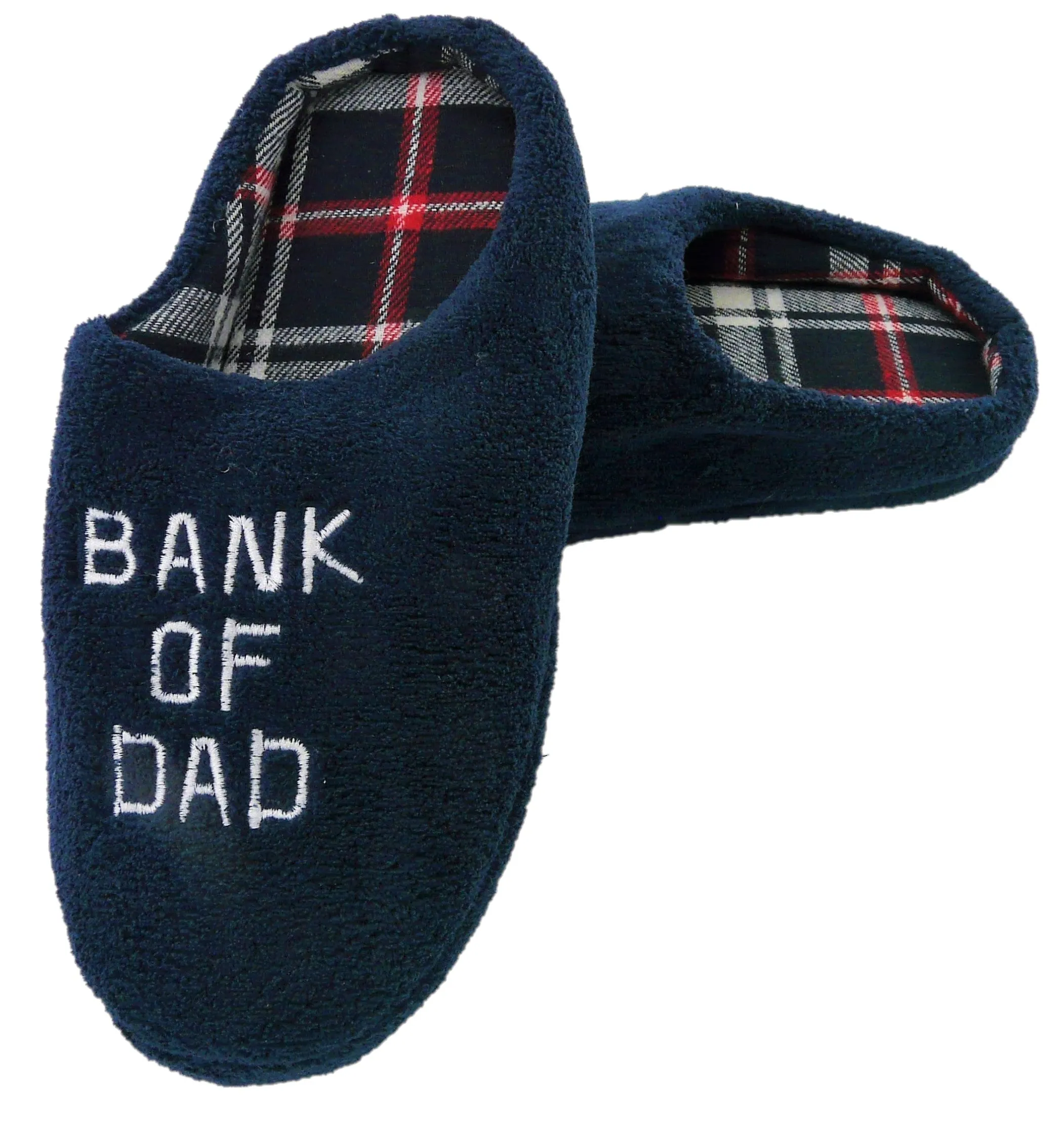 Men’s "BANK OF DAD" Mule Slippers – Cosy, Comfortable & The Perfect Gift