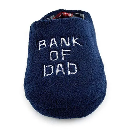Men’s "BANK OF DAD" Mule Slippers – Cosy, Comfortable & The Perfect Gift