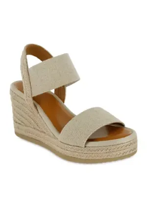 MIA Brittni Natural Wedge Espadrille Sandals