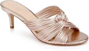 Mia Twisted Leather Mules