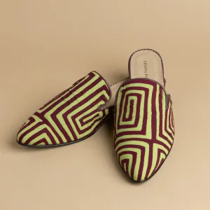 Mola Mules | Wine & Apple Green