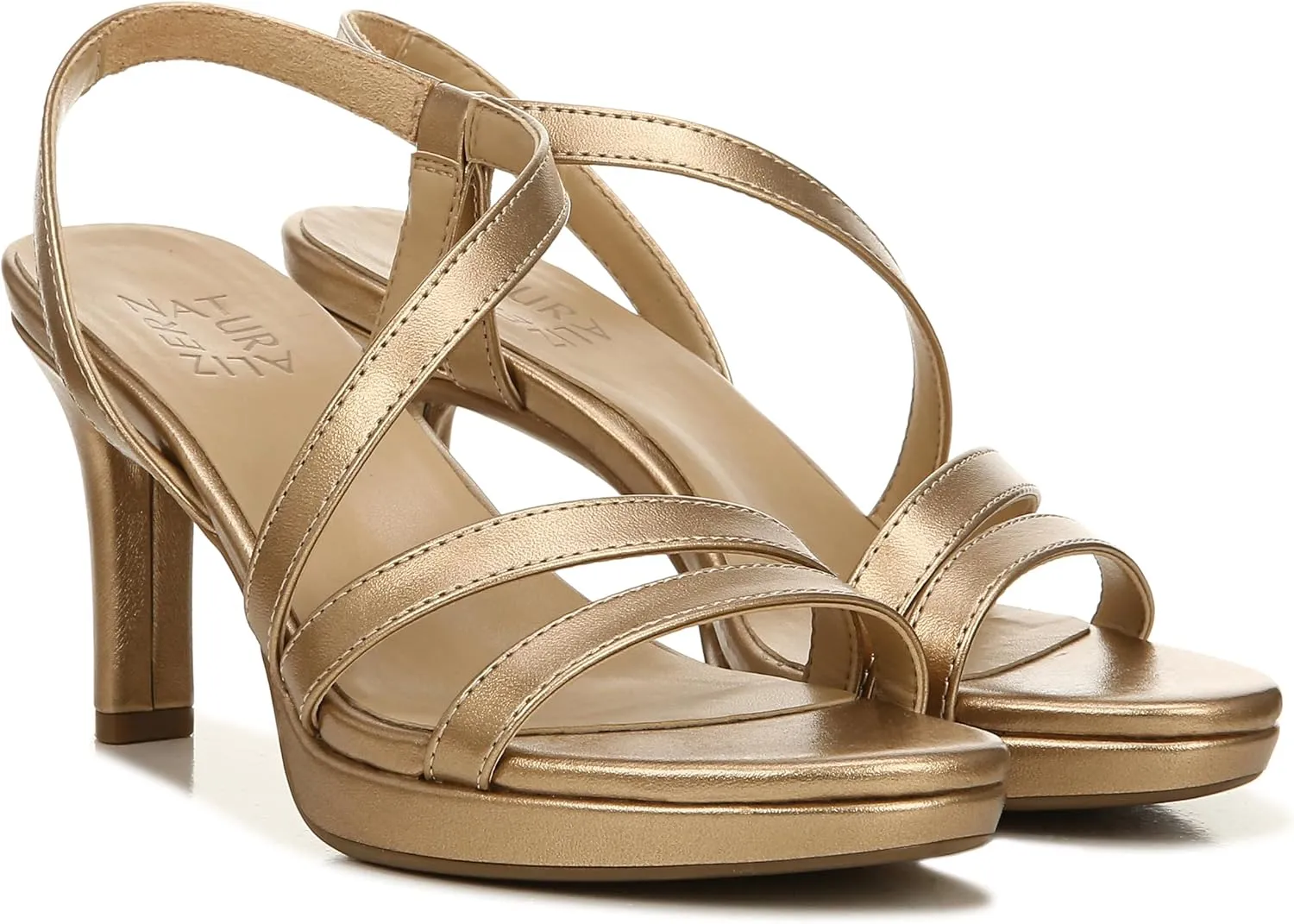Naturalizer Women's Brenta Strappy Platform Dress Sandal Heeled