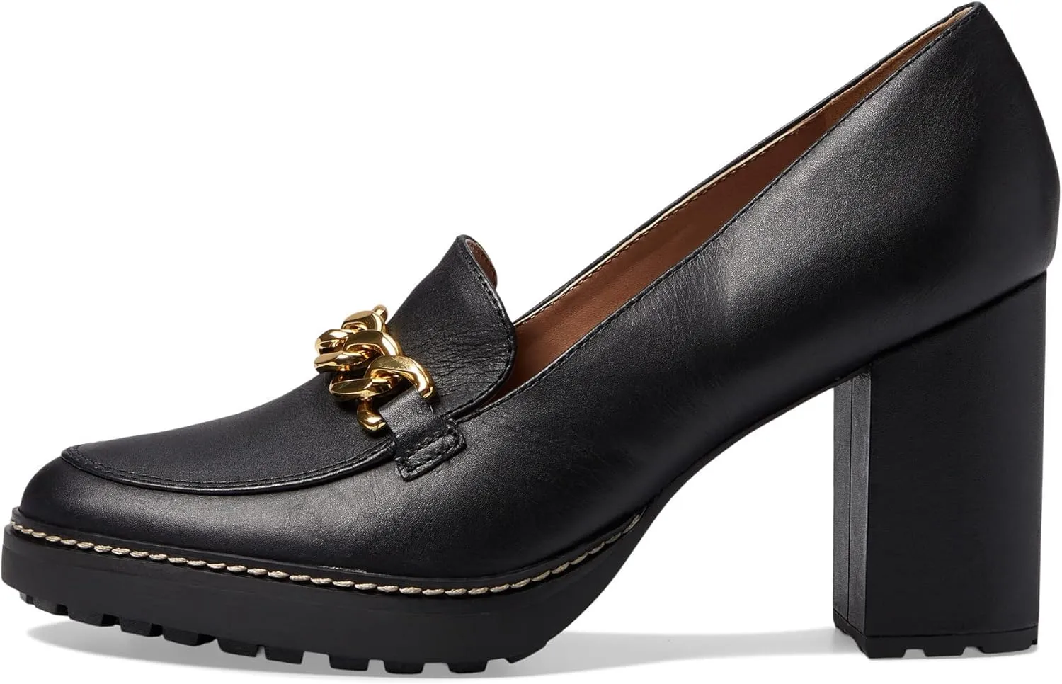 Naturalizer Women's Callie-Moc Loafer Pump Black Leather 9.5 M