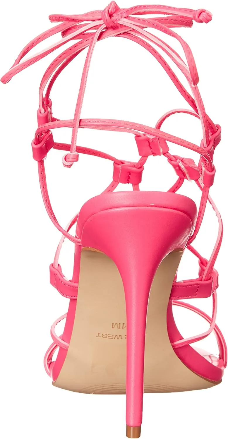 Nine West Women's Mix3 Ankle Wrap Stiletto Sandal