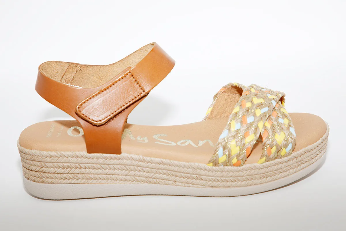 OH MY SANDALS - 4680 TAN MULTI