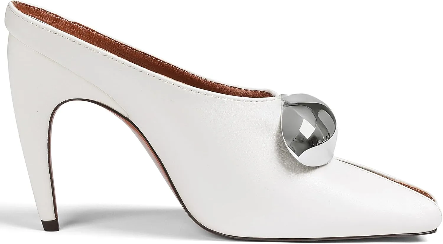 Oiamenne Stiletto Heels for Women Peep Toe Heeled Mules Sandals Pointed Toe Pumps High Heeled Sandals for Women Comfortable Casual Wedding Office Dating Dress Shoes