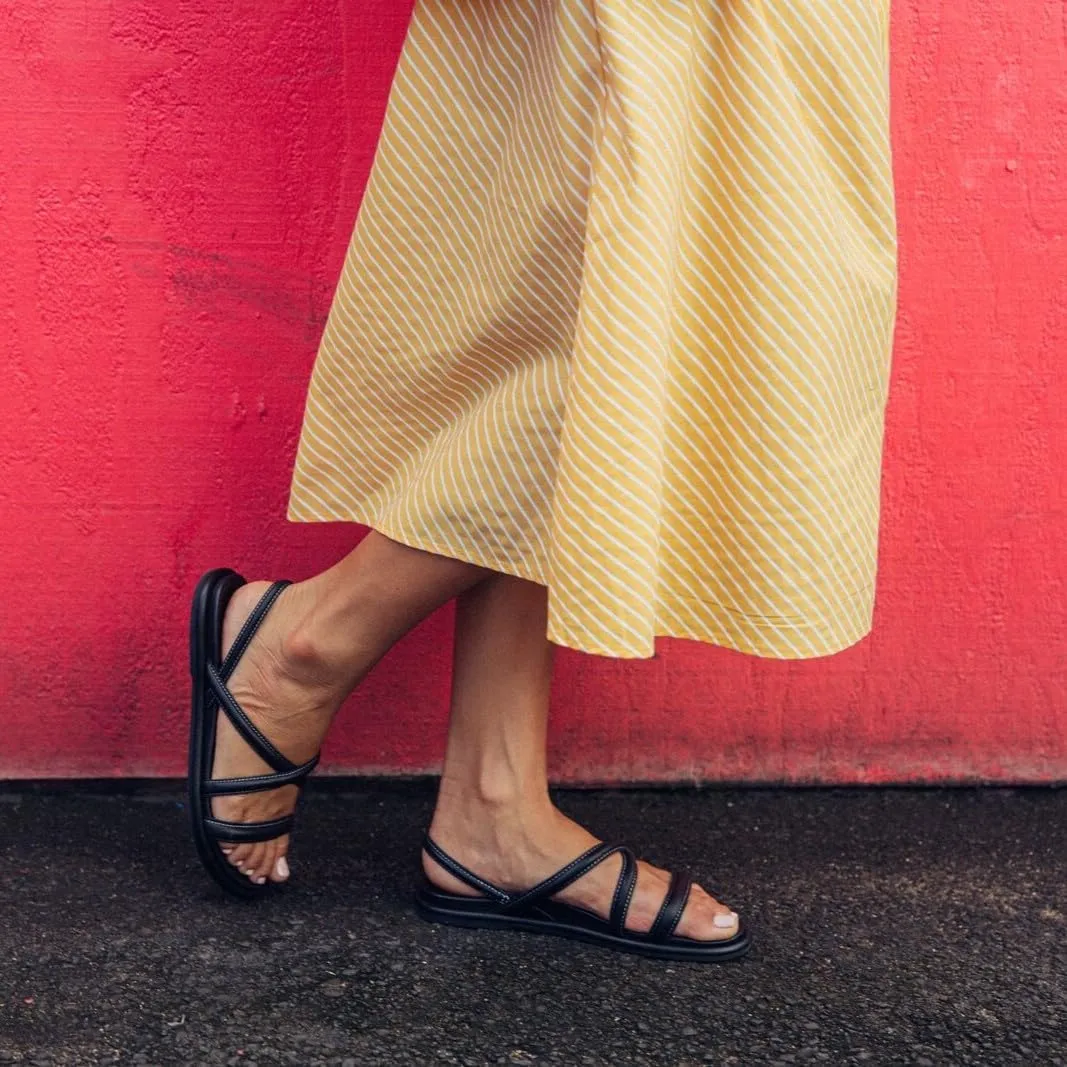 OLUKAI Tiare Women's Strappy Sandals, Premium Leather & Stylish Design, All-Day Comfort & Support