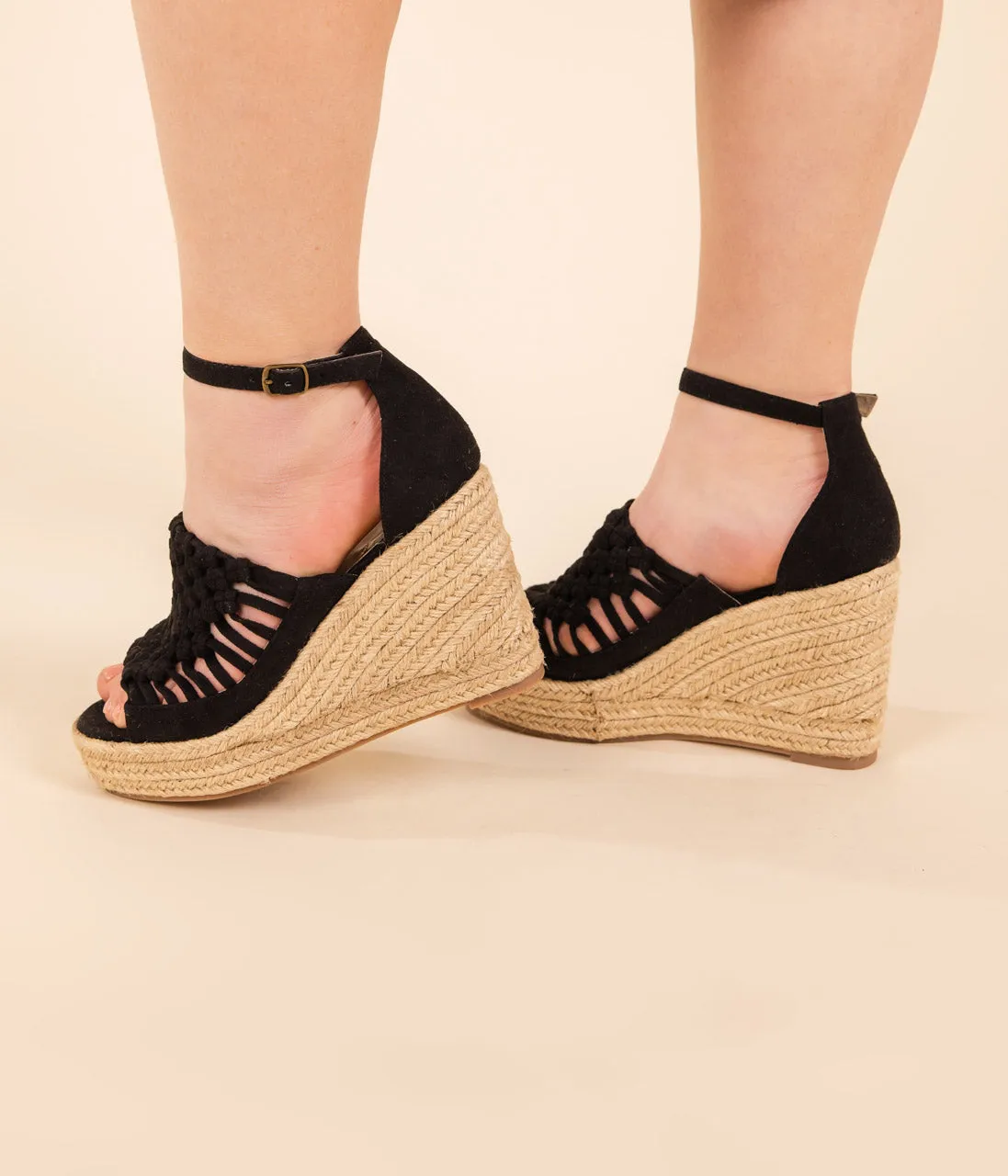 Only a few left Wedges Black Juti in Best deal