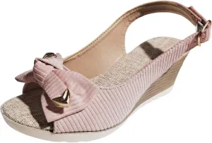 Orthopedic Wedge Sandals for Women 2025 Summer Bow Tie Casual Open Toe Fish Mouth Thick Sole Ankle Strap Sandals Casual Comfortable Fashionable Backless Mules Adjustable Slide Walking Footwear