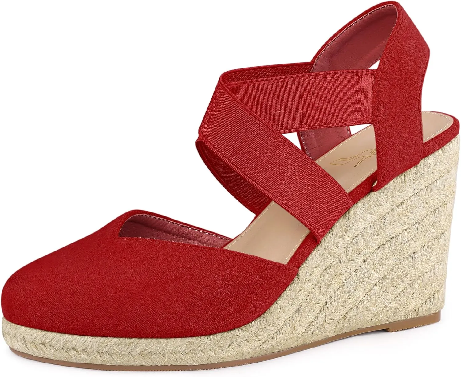 Perphy Platform Closed Toe Espadrille Wedge Heel Sandals for Women