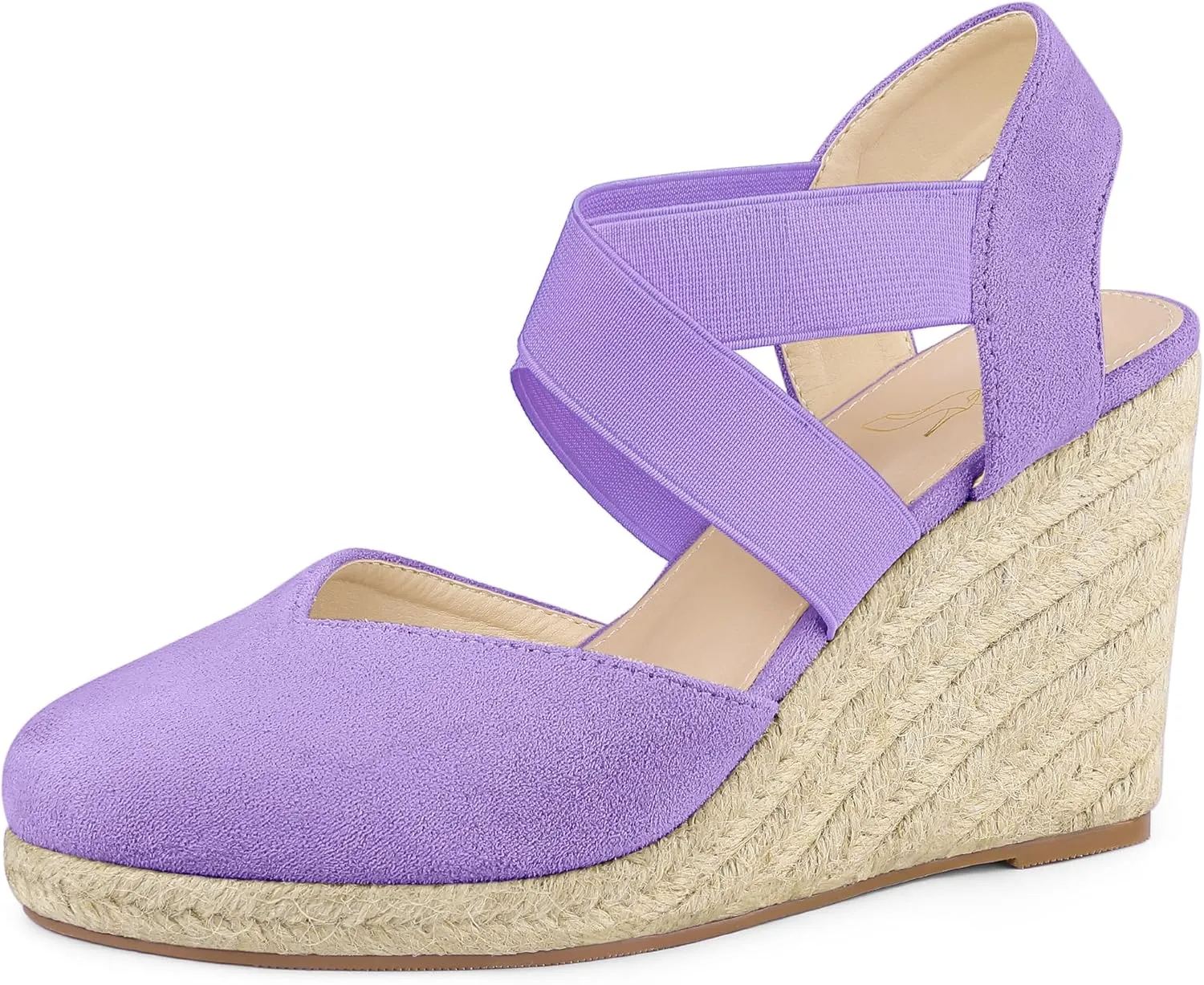 Perphy Platform Closed Toe Espadrille Wedge Heel Sandals for Women