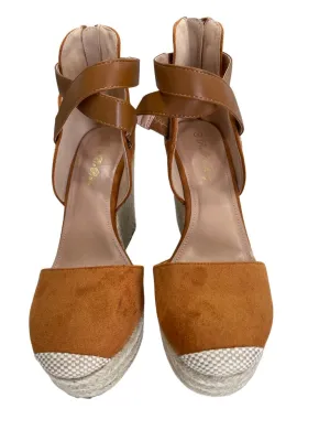 Pie Pie Buy Brown Suede Espadrille Wedges