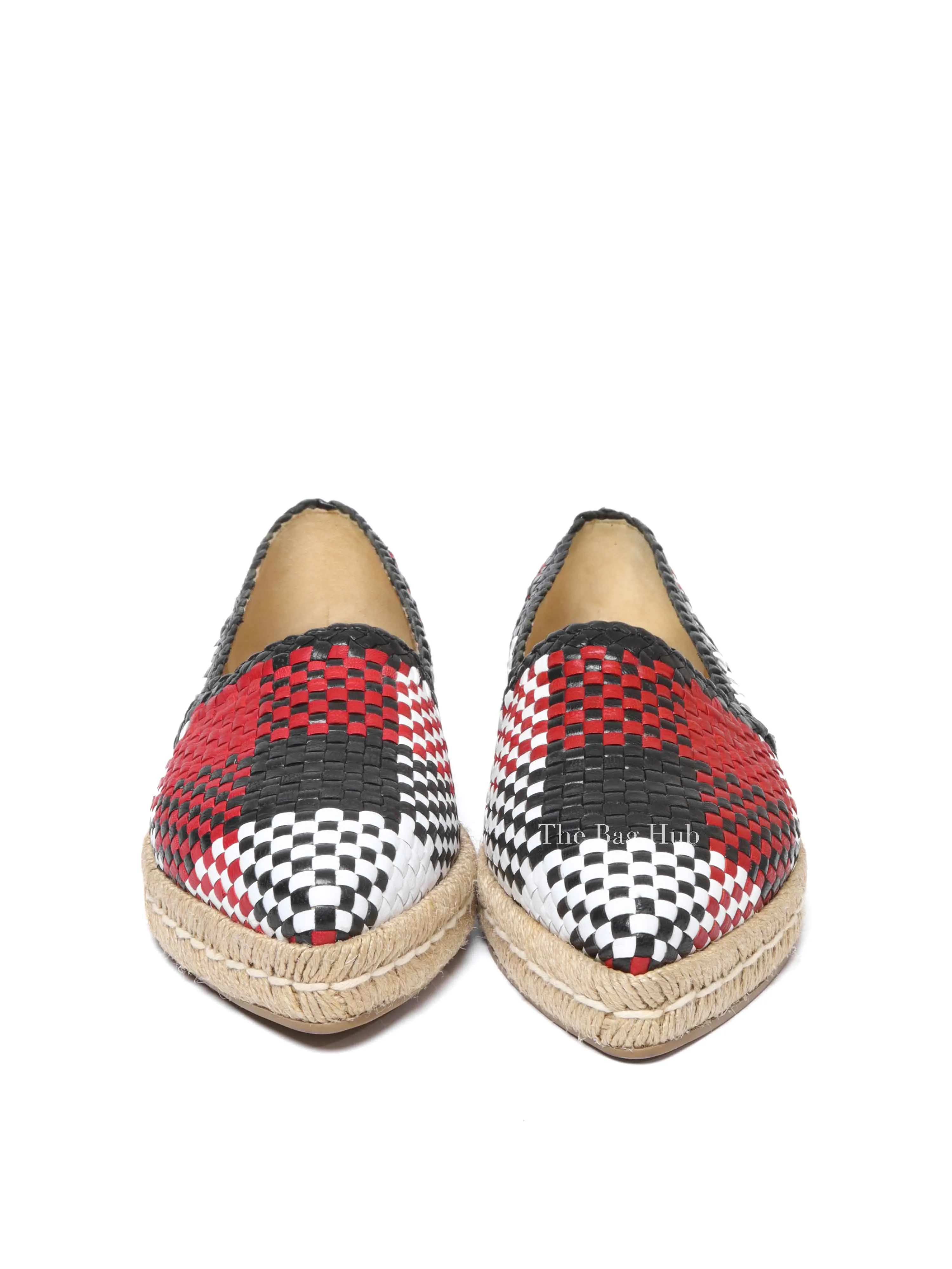 Prada Multicolor Woven Espadrille Size 36
