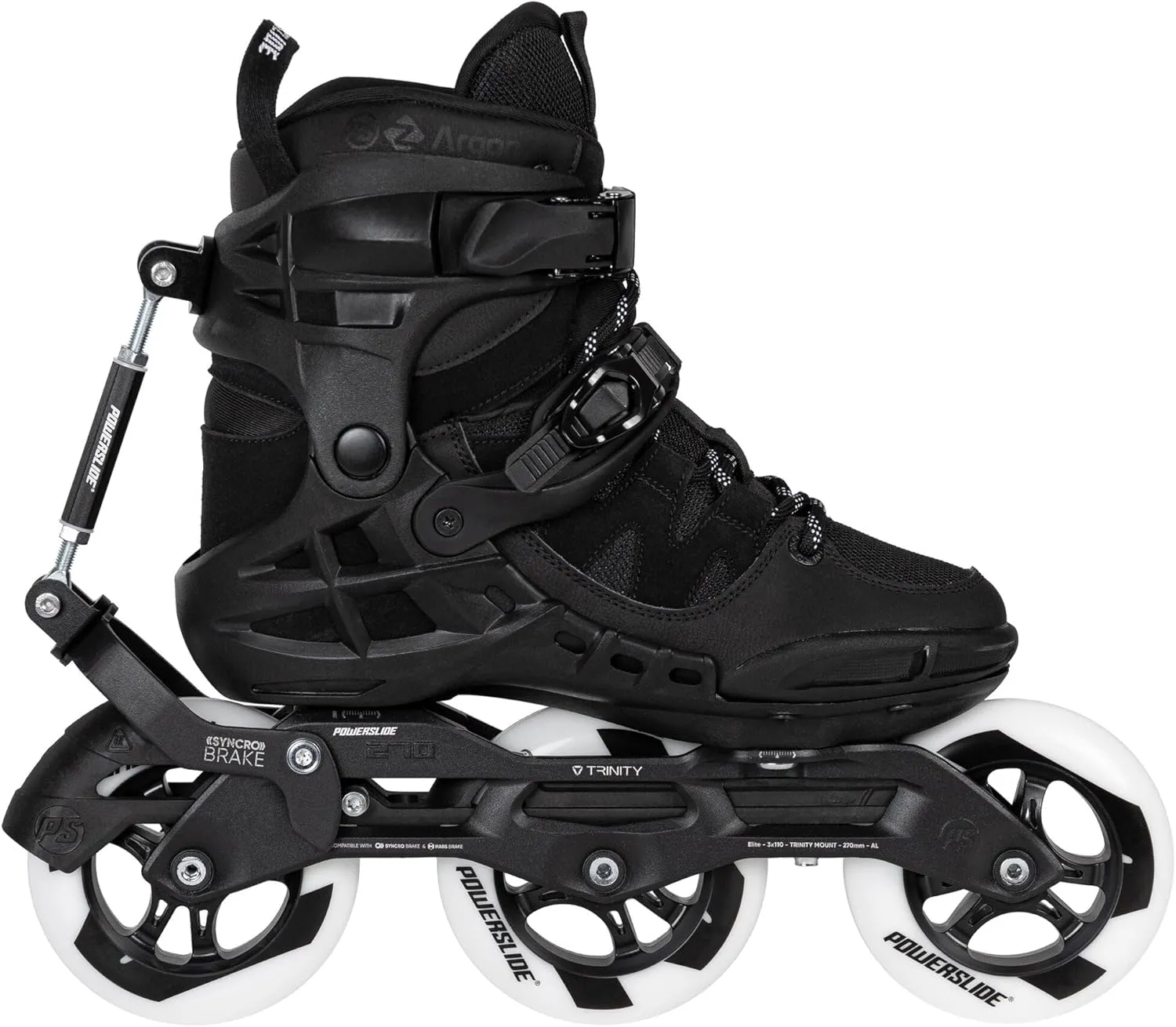 PS Phuzion Argon Syncro 110 Skates Black Mens 8.0 (41)
