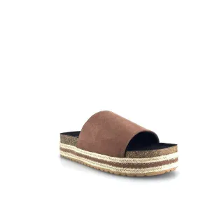 Qupid Womens Size 6M Brown Everyday Espadrille Slides “Idelisa-02”