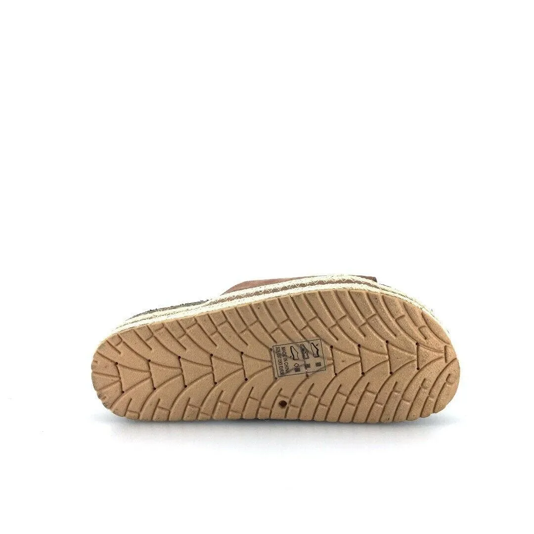 Qupid Womens Size 6M Brown Everyday Espadrille Slides “Idelisa-02”