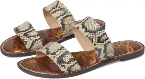 Sam Edelman Women's Gala Flat Sandal, Roccia, 8 Wide
