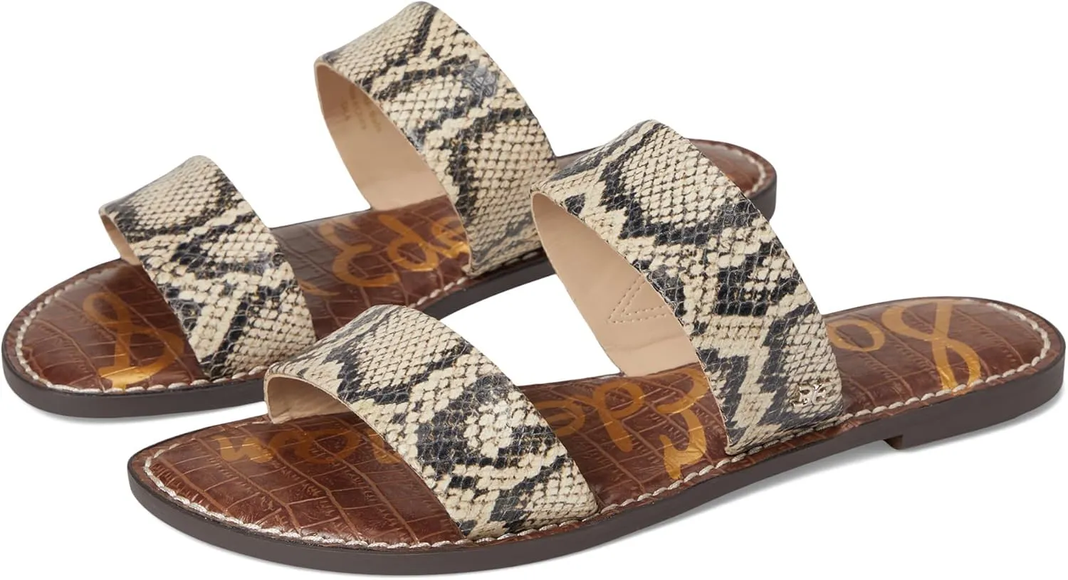 Sam Edelman Women's Gala Flat Sandal, Roccia, 8 Wide