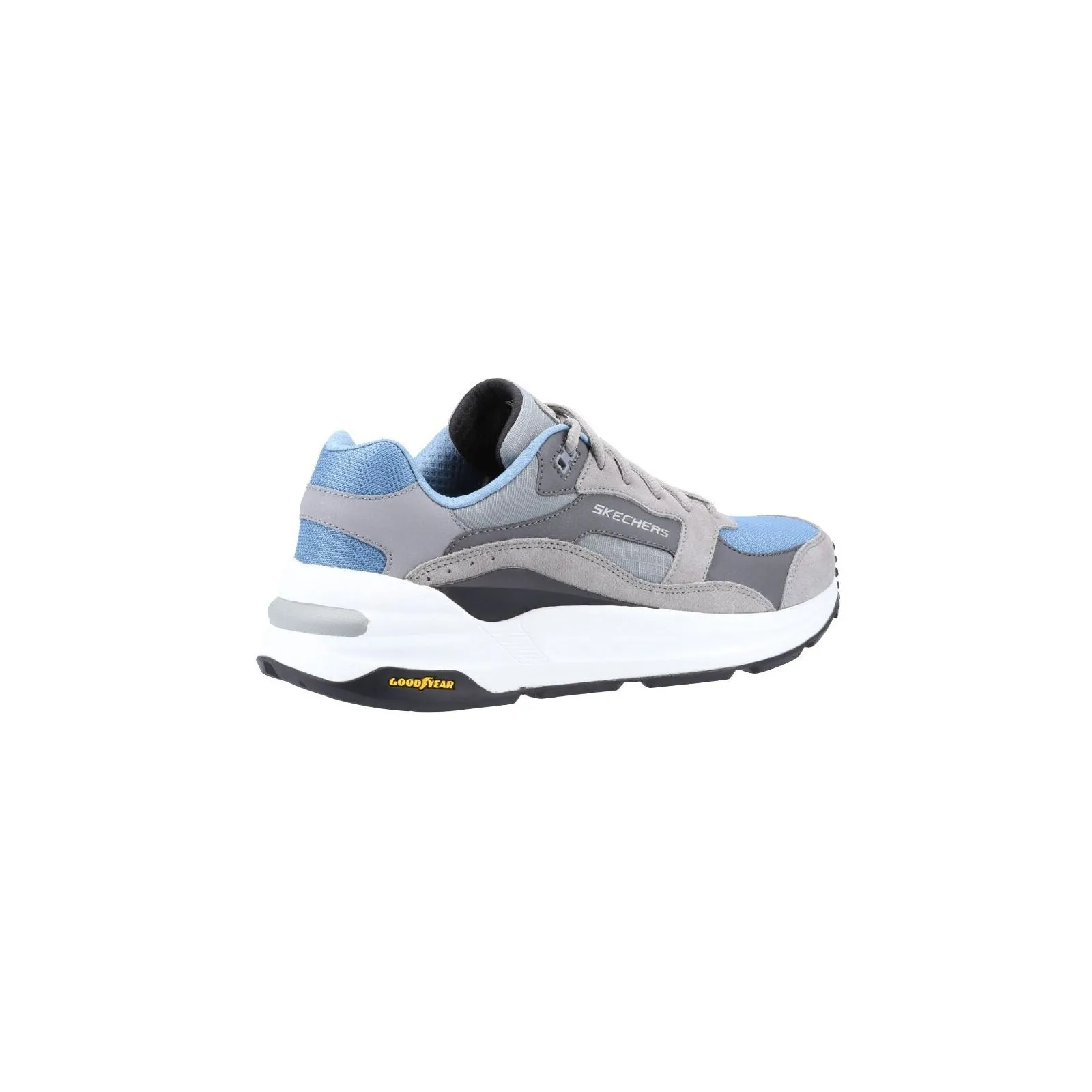 Skechers Men's Global Jogger Shoe in Grey/Blue
