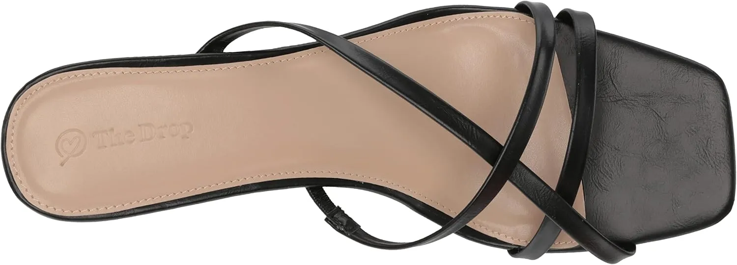 The Drop Women's Amelie Strappy Square Toe Heeled Sandal