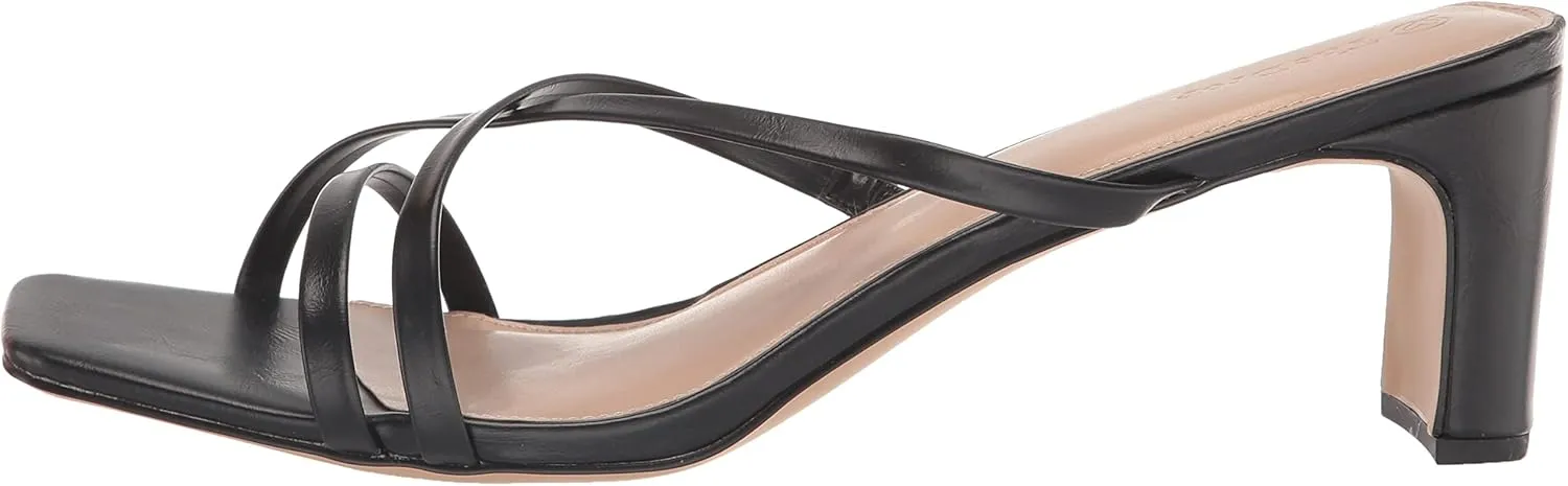 The Drop Women's Amelie Strappy Square Toe Heeled Sandal