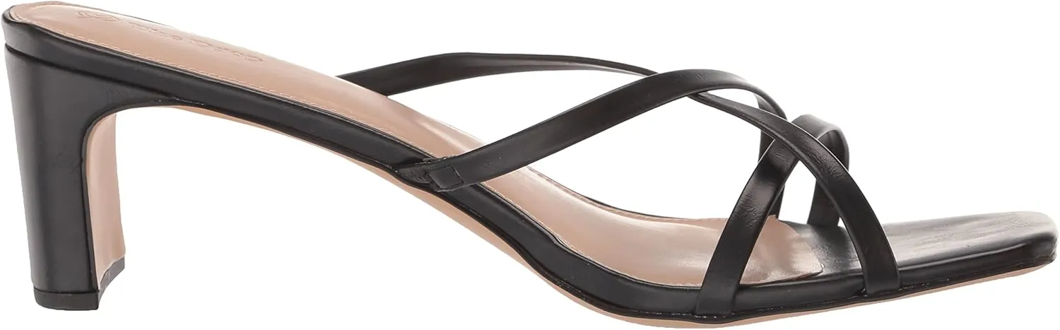 The Drop Women's Amelie Strappy Square Toe Heeled Sandal