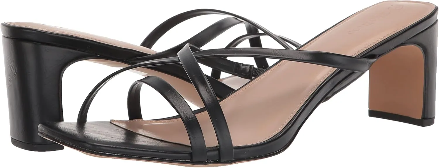 The Drop Women's Amelie Strappy Square Toe Heeled Sandal
