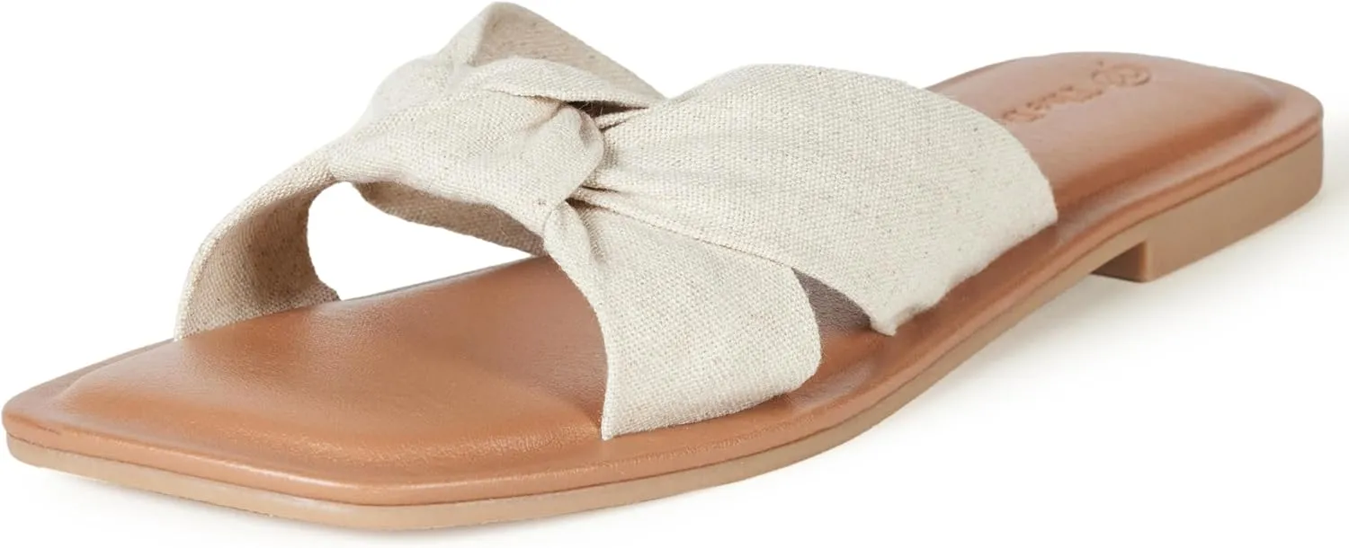 The Drop Women's Ida Bow Flat Sandal