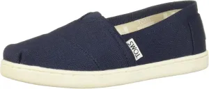 TOMS unisex child Espadrille Sneaker, Navy, 13.5 Big Kid US