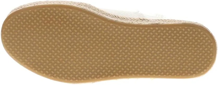 TOMS Womens Carolina Lace Up Espadrille Sneakers Shoes Casual - White