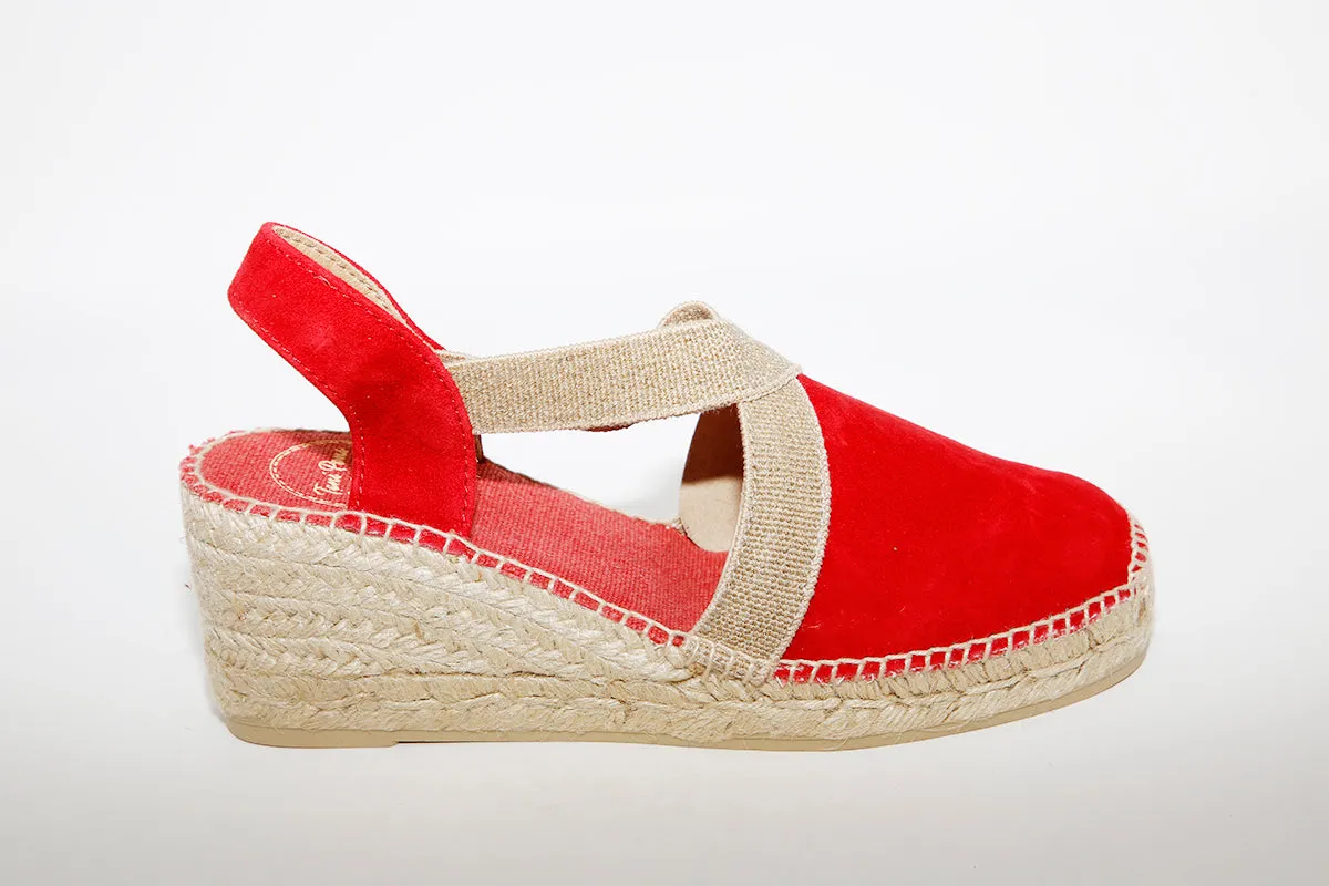 TONI PONS - Red Suede espadrilles TONA