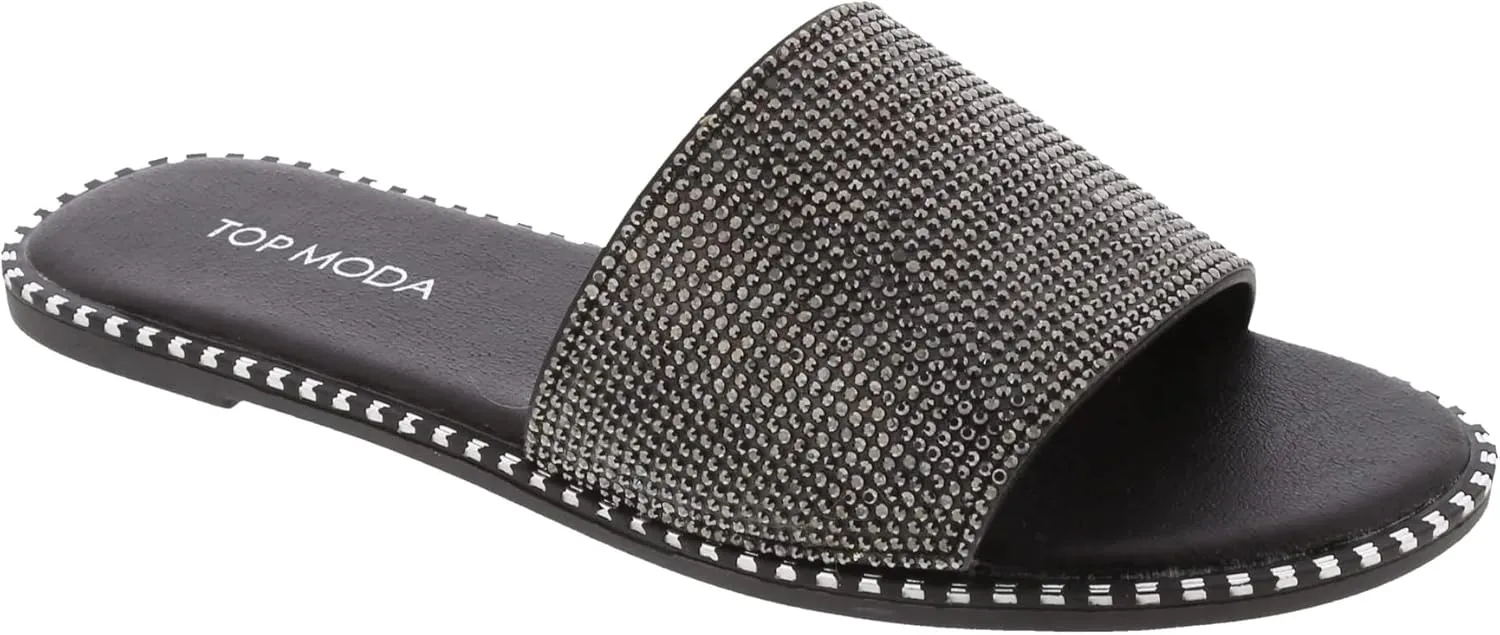 TOP Moda Women Open Toe Flat Fashion Sandals