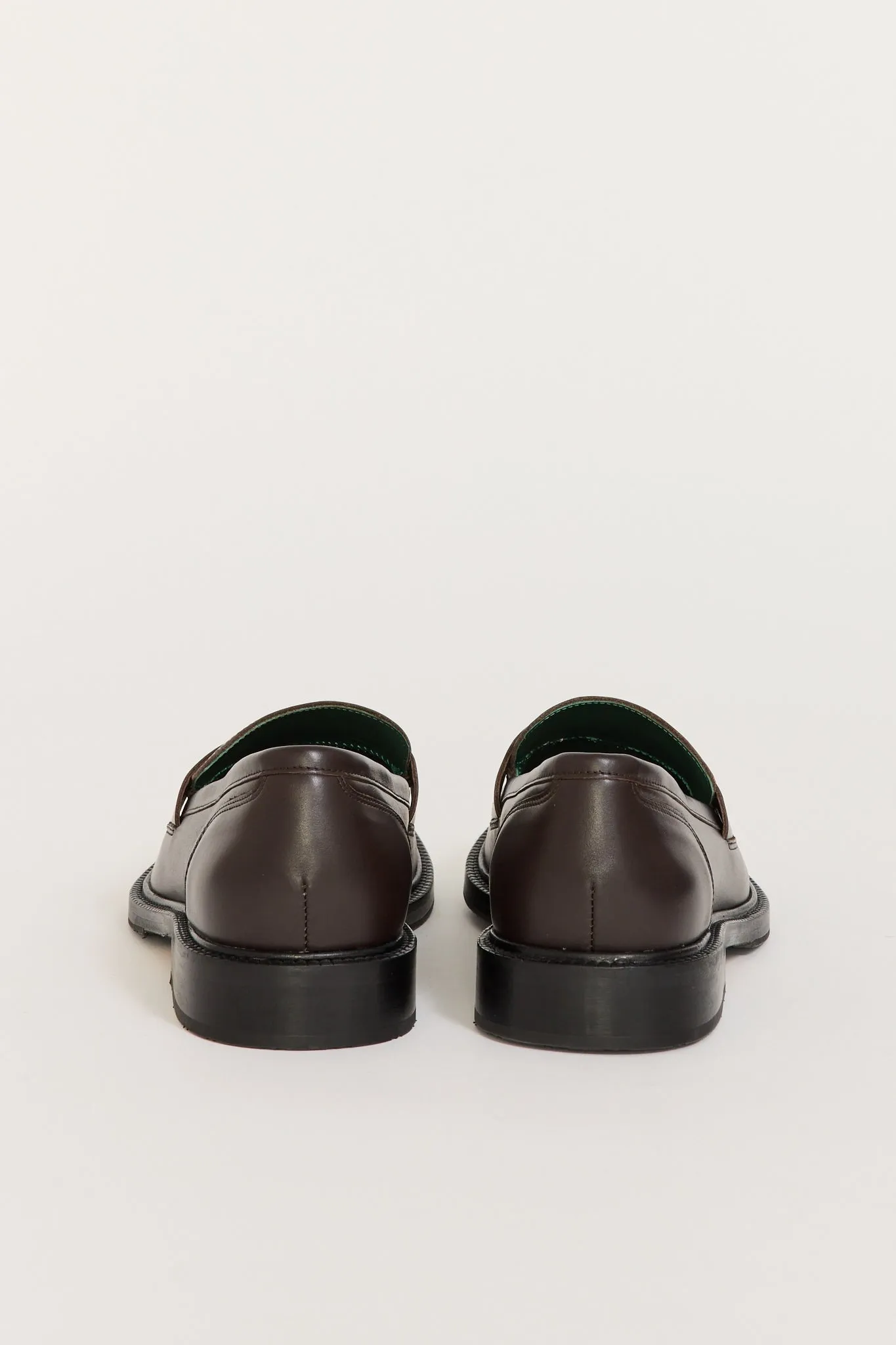 Townee Penny Loafer Dark Brown Leather