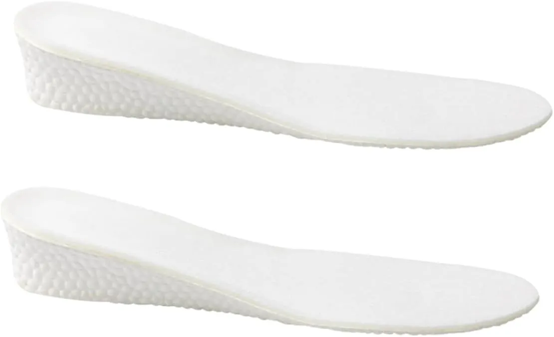 Vaguelly 1 Pair Insole Pads Soles Foam Runner Support Lift Trainer Shoe Inserts Height Arch Absorbing Foot Cushion Sports High Cushioned Feet Increasing Shoe Padding Increased