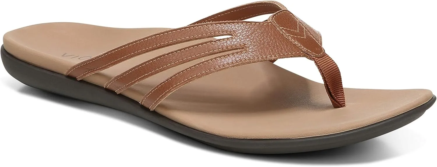 Vionic Alta Women's Toe Post Orthotic Sandals Espresso - 6.5 Medium