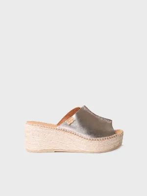 Women's leather espadrilles - IVONNE